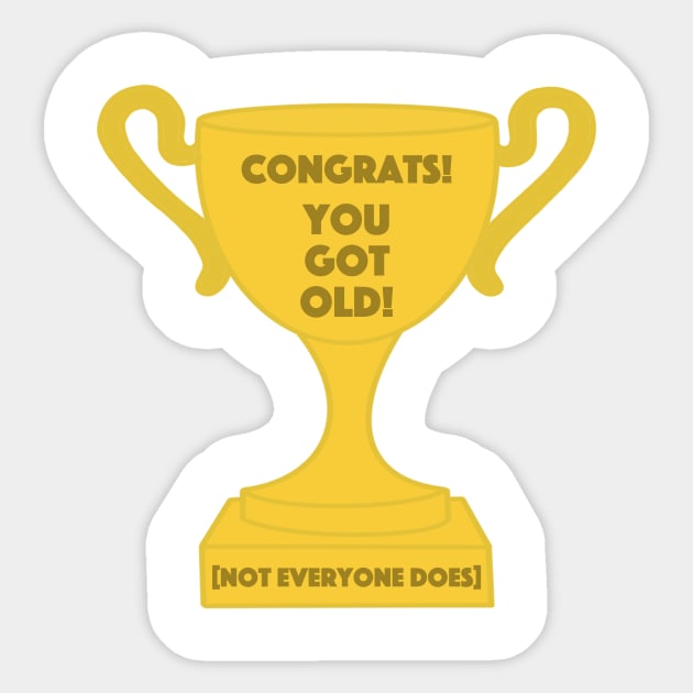 Old Trophy Sticker by Nerdpins